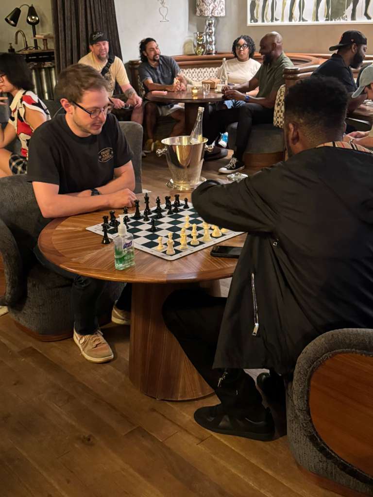 Playing chess with GZA from the Wu-Tang Clan